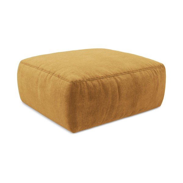 Senf žuti tabure od šenila Kuki – Makamii-image-3