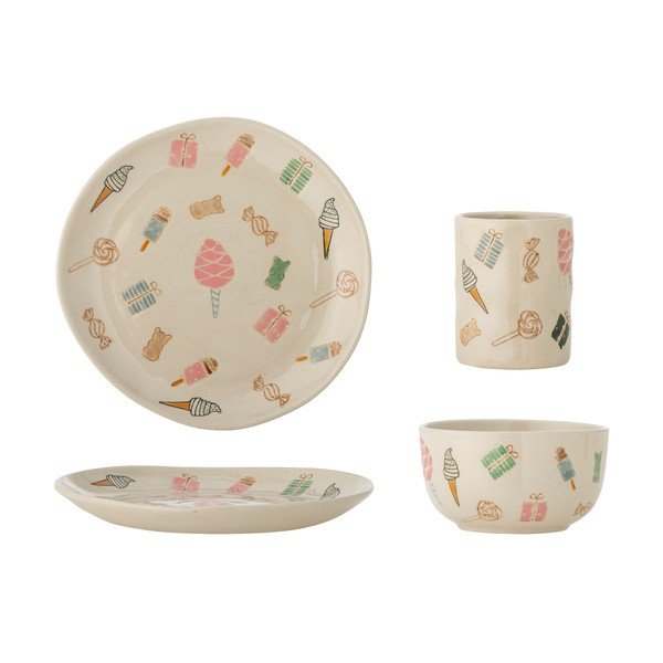 Dječji set posuđa 3 kom od kamenine Sweets – Bloomingville Mini-image-4