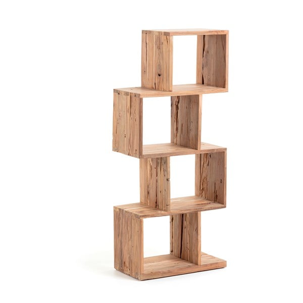 Biblioteka od masivne tikovine u prirodnoj boji 55x132x30 cm Aroba – Kave Home-image-2