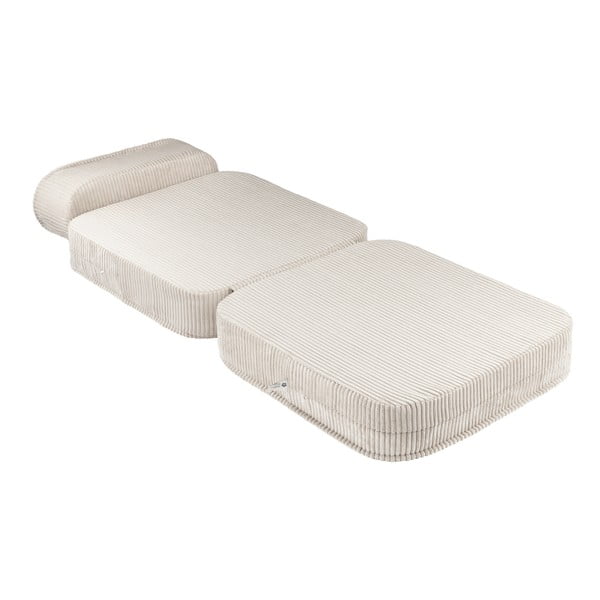 Krem dječja fotelja od samta Flip – Wigiwama-image-2