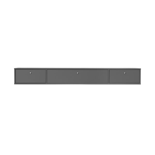 Antracitno siva TV komoda 176x22 cm Mistral – Hammel Furniture