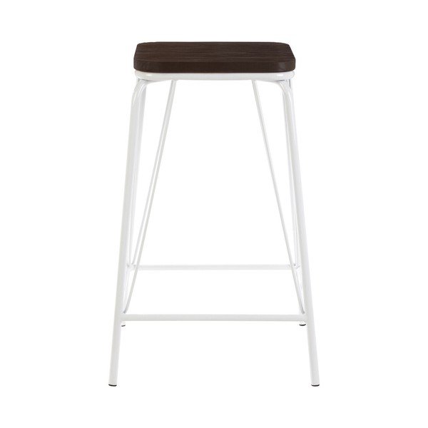 Bijeli/u tamnoj prirodnoj boji stolac od čvrstog brijesta District – Premier Housewares-image-2