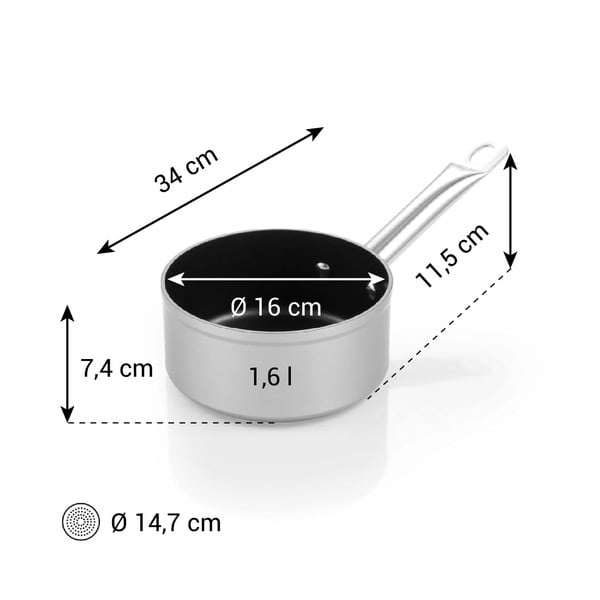 Aluminijski lonac prikladni za indukcijsko kuhalo 1,3 l GrandChef+ – Tescoma-image-1