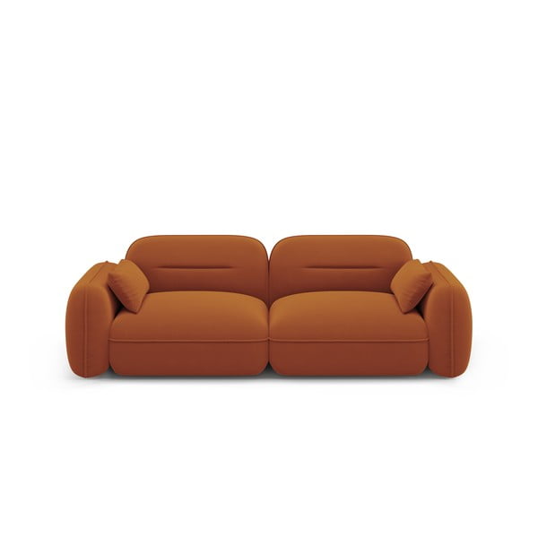Narančasta baršunasti sofa 230 cm Audrey – Interieurs 86