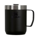 Crna termo šalica od nehrđajućeg čelika 230 ml Stay-Hot Camp Mug Black – Stanley