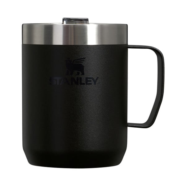 Crna termo šalica od nehrđajućeg čelika 230 ml Stay-Hot Camp Mug Black – Stanley