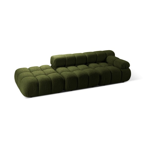 Zelena sofa od bouclé tkanine 288 cm Bellis – Micadoni -image-3