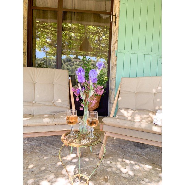 Svjetlo smeđa vrtna fotelja Boogie – Karup Design-image-1