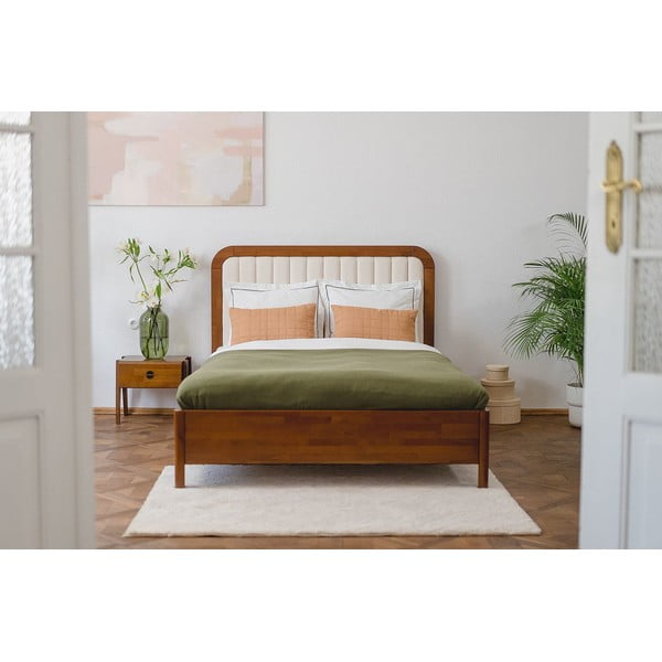 Svijetlo smeđi bračni krevet od bukovog drva Skandica Visby Modena, 180 x 200 cm-image-4