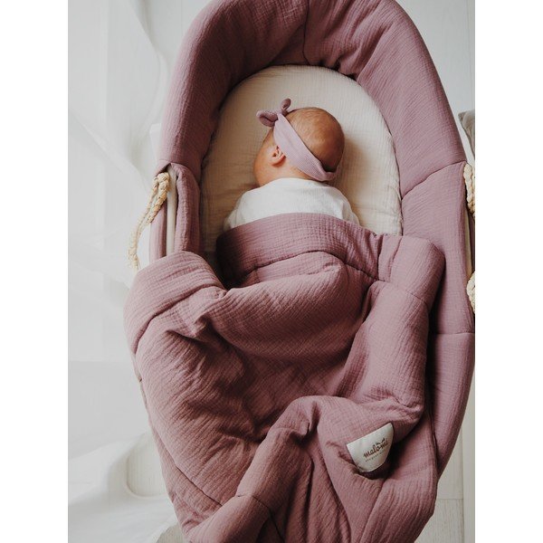 Tamno ljubičasti komplet za kolijevku – Malomi Kids-image-1