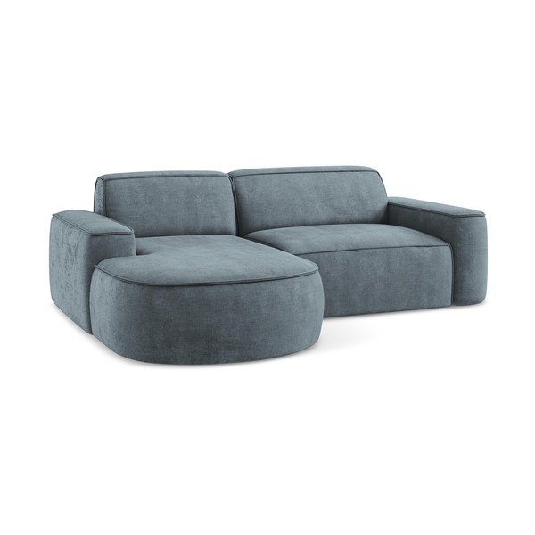 Prljavo plava kutna garnitura od šenila (s lijevim kutom/s ležaljkom) Omao – Makamii-image-4