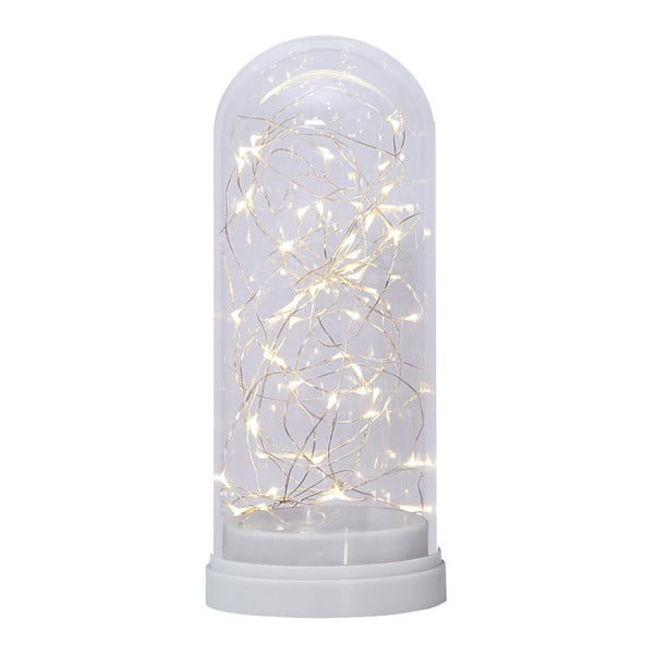 Bijela LED rasvjetna dekoracija Best Season Glass Dome, visine 25 cm-image-2