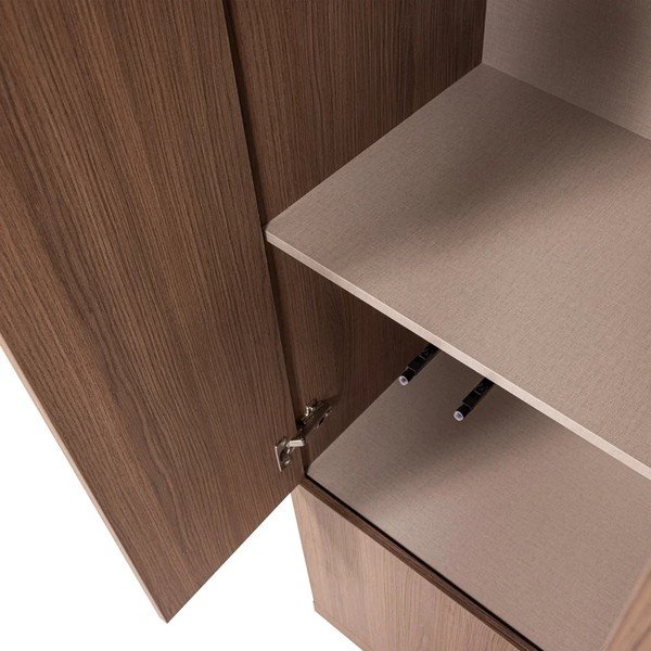 Modularni garderobni ormar u tamnoj prirodnoj boji 54x215 cm Build – WOOOD-image-4