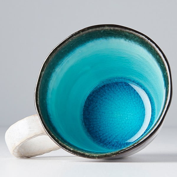 Plavo-bijela keramička šalica MIJ, 250 ml-image-3