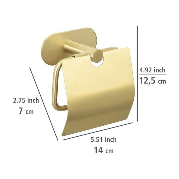 Držač toaletnog papira od nehrđajućeg čelika Orea Gold - Wenko-image-4