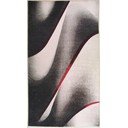 Bijelo-crni perivi tepih 180x120 cm - Vitaus