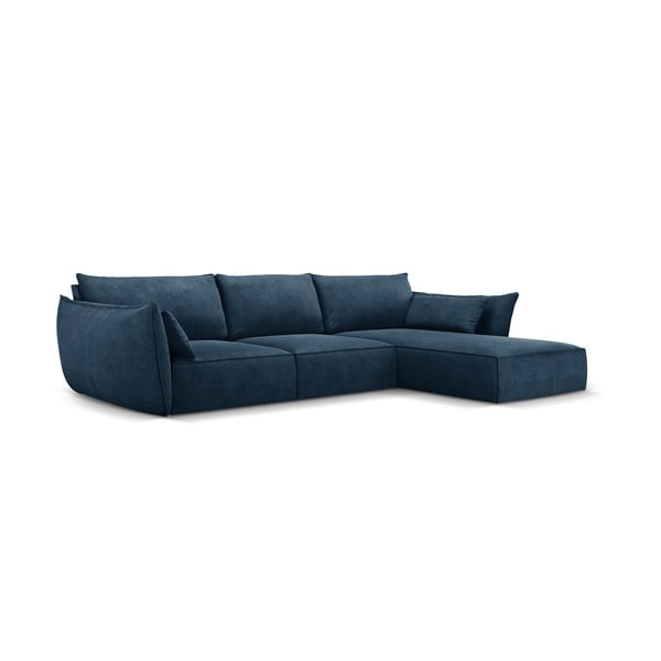 Tamnoplava kutna garnitura (desni kut) Vanda - Mazzini Sofas-image-2