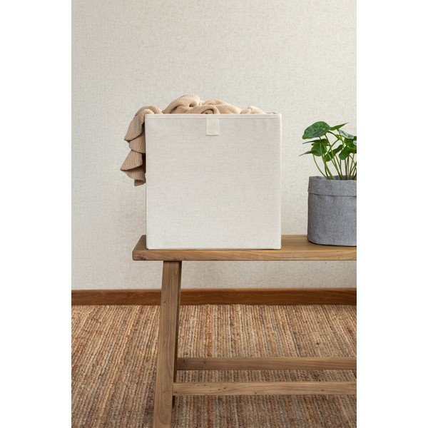 Bež tekstilna kutija za pohranu 32x31,5x31,5 cm Soft Storage Cube – Bigso-image-3
