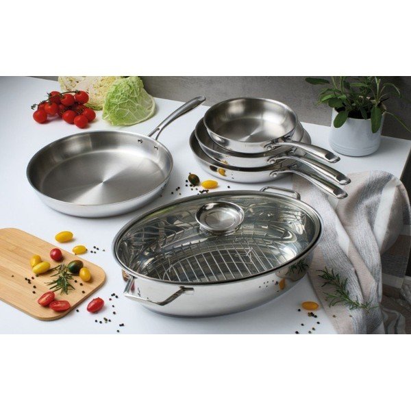 Tava od nehrđajućeg čelika ø 32 cm – Brandani-image-1