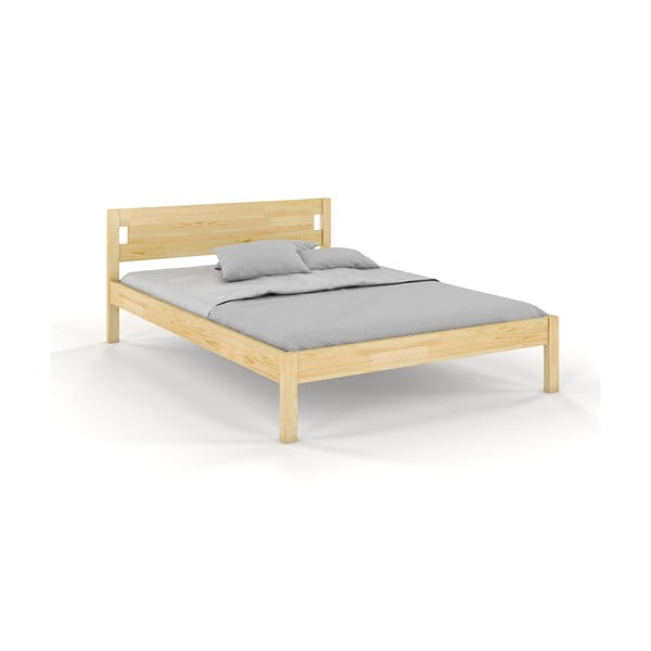 Bračni krevet od borovine 180x200 cm u prirodnoj boji Laxbaken - Skandica