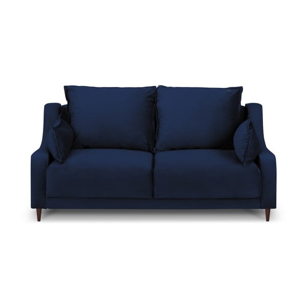 Tamnoplava sofa od baršuna Mazzini Sofas Freesia, 150 cm