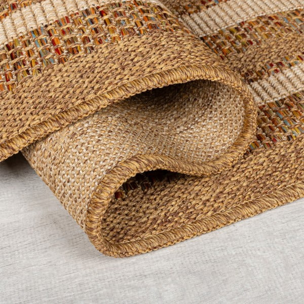 Vanjski tepih u prirodnoj boji 120x170 cm Layla Border – Flair Rugs-image-2