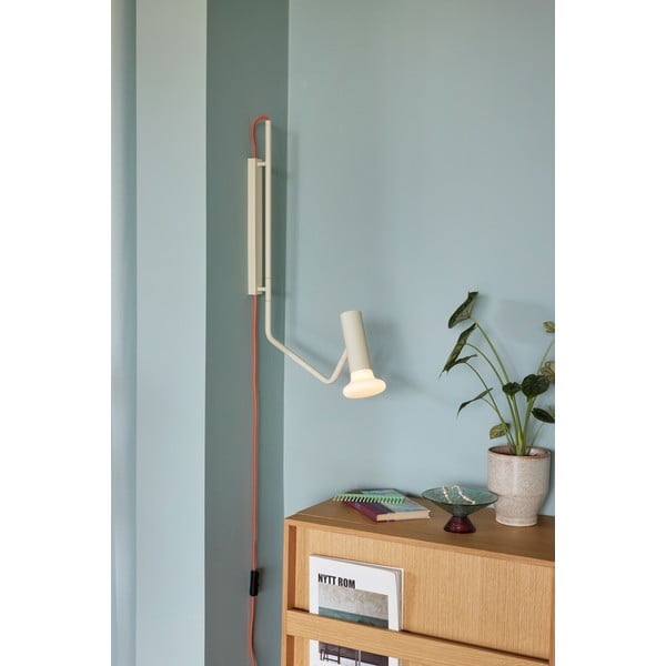 Bež zidna lampa Wally – Hübsch-image-1