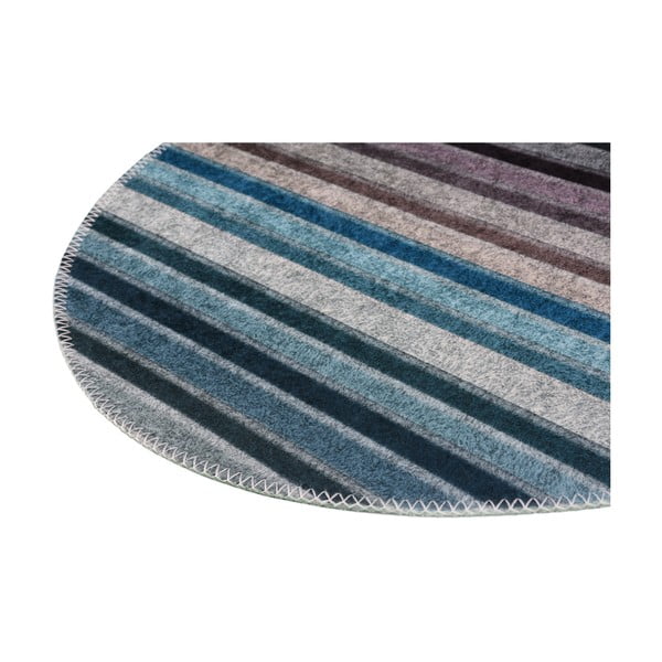 Plavo-sivi perivi okrugli tepih ø 120 cm – Vitaus-image-2