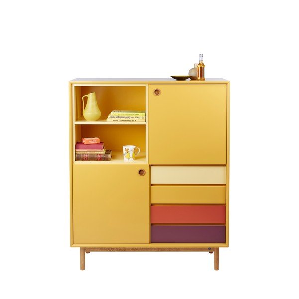 Senf žuta komoda Tom Tailor Color Box, 114 x 137 cm-image-2