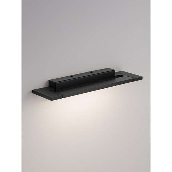Mat crna LED zidna lampa aluminijska Livo – Nova Luce-image-3
