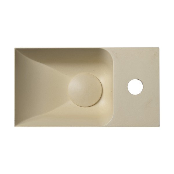 Krem betonski umivaonik za WC 31x17 cm Piccolino – Sapho-image-2
