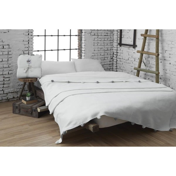 Krem prekrivač od flisa 150x200 cm Pom Pom – Mijolnir-image-1