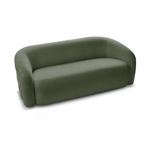 Zelena sofa od bouclé tkanine 193 cm Elina – Bobochic Paris-image-3