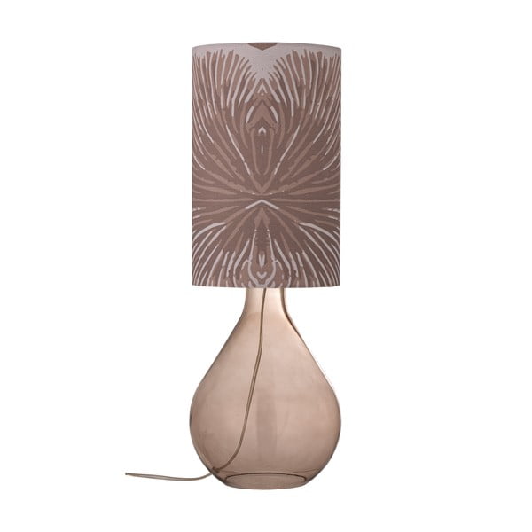 Smeđa stolna lampa s tekstilnim sjenilom (visina 65 cm) Leni – Bloomingville