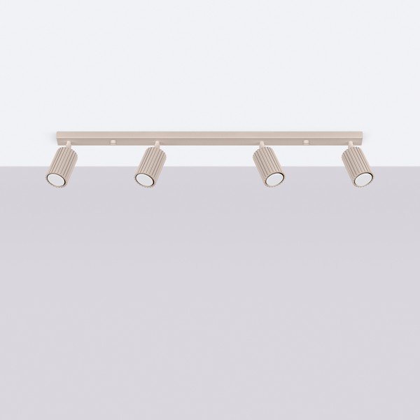 Smeđe-sivi metalni reflektor 6,5x81 cm Gleam – Sollux-image-2