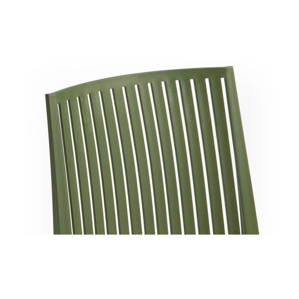 Zelena plastična vrtna stolica Bars - Rojaplast-image-1
