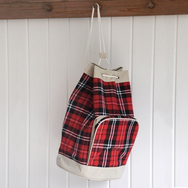 Crvena tartan torba Rex London Frank-image-1