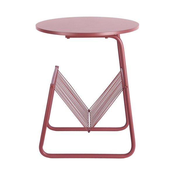 Metalni okrugao pomoćni stol ø 40 cm Riqueza Revista – Leitmotiv-image-3