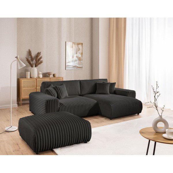 Tamno sivi tabure od samta Justin – Ropez-image-3