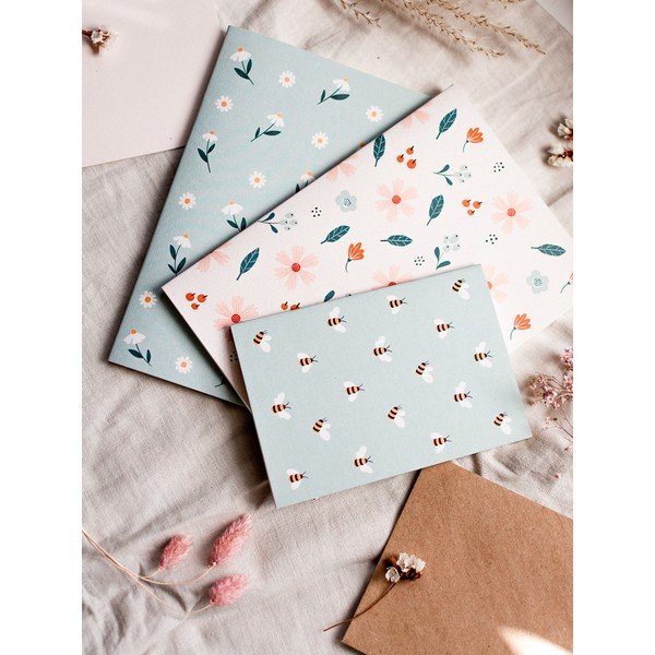 Bilježnica bez crta od recikliranog papira A5 s motivom Printintin Daisies, 60 stranica-image-2