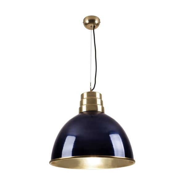 Tamno plava/u zlatnoj boji viseća svjetiljka s metalnim sjenilom ø 40 cm Sublime – HF Living
