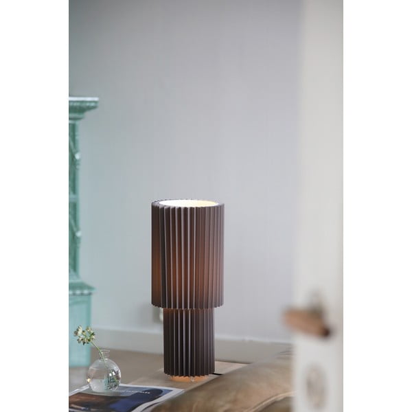 Siva stolna lampa s tekstilnim sjenilom (visina 45 cm) Catis – Markslöjd-image-1