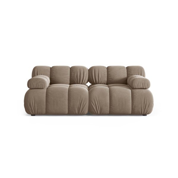 Bež baršunasti sofa 188 cm – Micadoni 