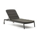 Crna metalna vrtna ležaljka Marcona – Kave Home