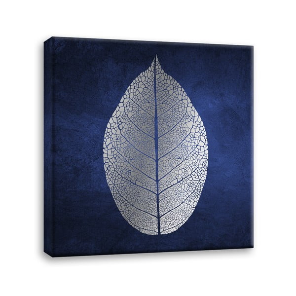 Slika Styler Canvas Silver Uno White Leaf, 60 x 60 cm