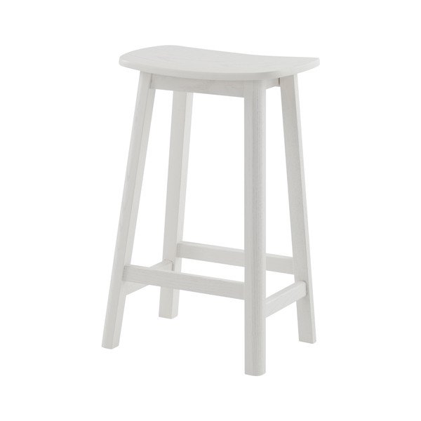 Bijela barska stolica od čvrste jeseni (visine sjedala 65 cm) Selene – Jotex-image-2
