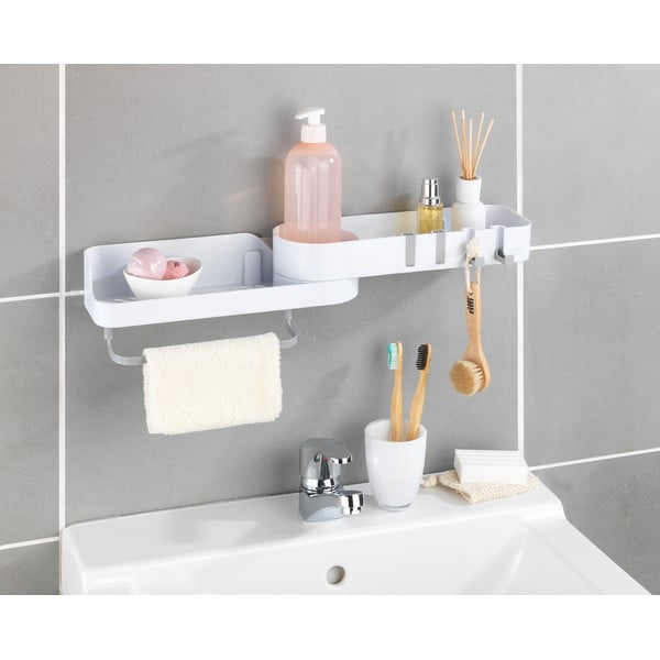 Bijela kutna kupaonska polica - Maximex-image-1