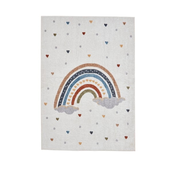 Krem dječji tepih 80x150 cm Vida Rainbow – Think Rugs