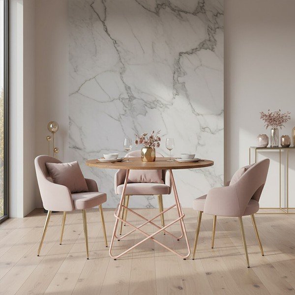 Okrugao blagovaonski stol od čvrstog brijesta ø 80 cm District – Premier Housewares-image-3