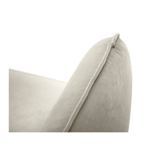 Bež baršunasta fotelja Cosmopolitan Design Vienna-image-2